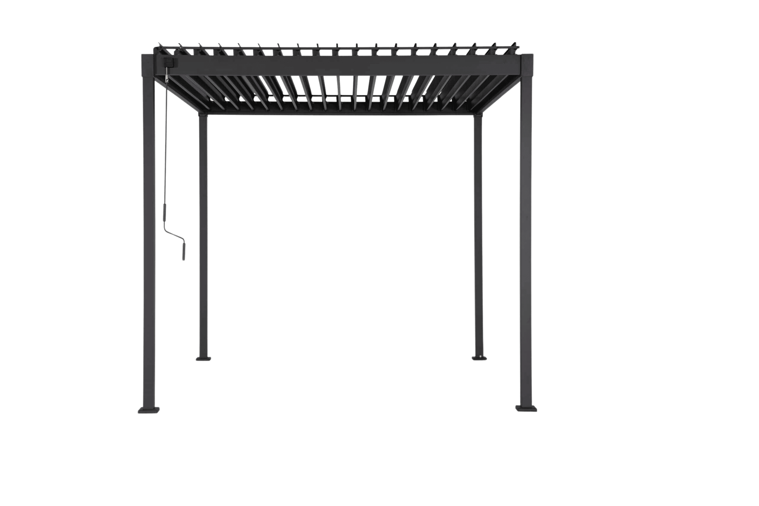 MIRADOR Pergola 80 Solid 3x2 m Stahl Anthrazit verstellbares Lamellendach Garten - Bild 1 von 8
